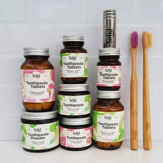 Fluoride Toothpaste in a Jar by Solid