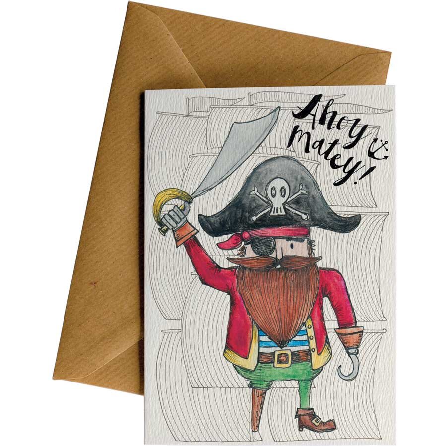 Ahoy Matey - Kids Birthday Card