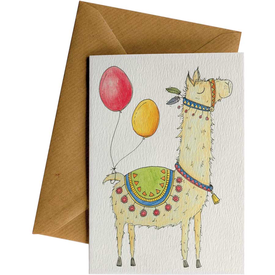 Llama - Celebration Card