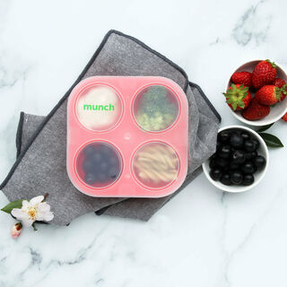 Silicone Baby Food Tray - 4 compartments