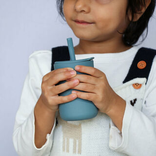 Silicone Cup with Straw